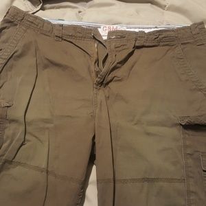 Men's brown cargo shorts size 38